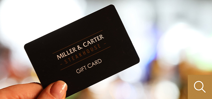 Miller & Carter Gift Card at Miller & Carter Parbold in Wigan