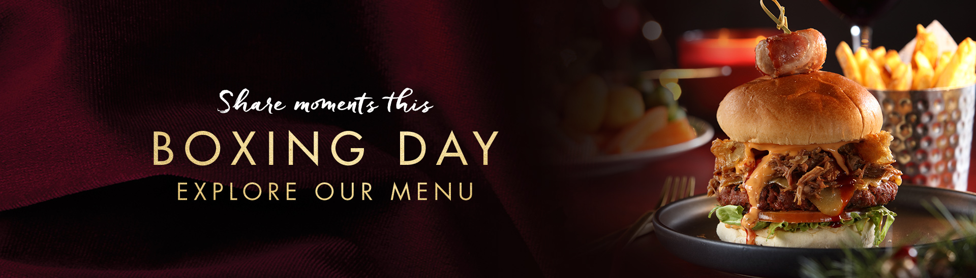 Boxing day menu at Miller & Carter Chigwell