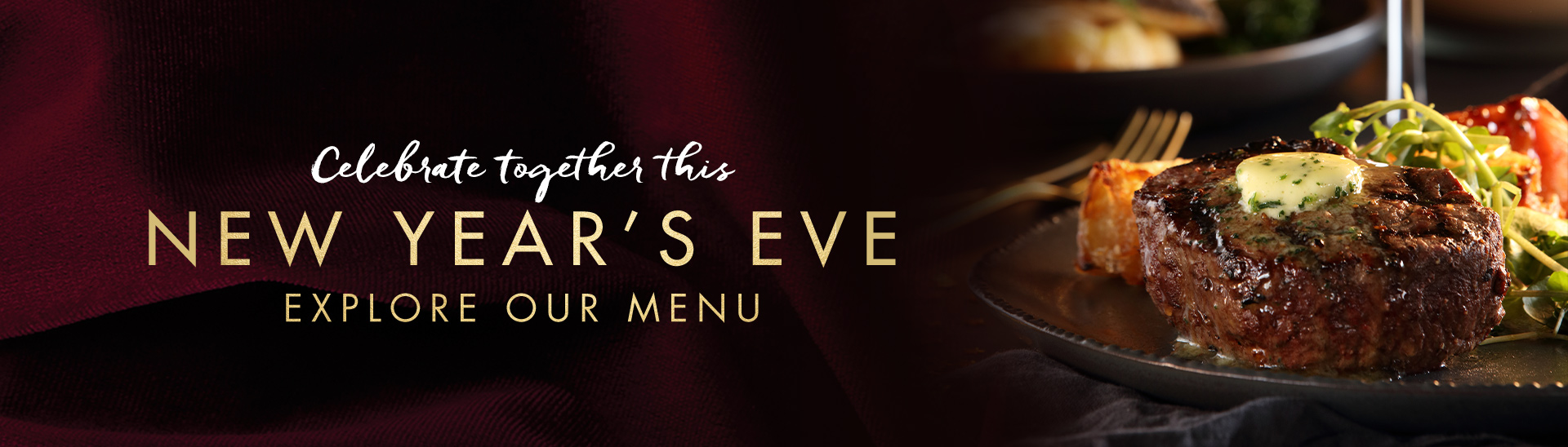 New Year’s eve menu at Miller & Carter Birmingham Hagley Road 