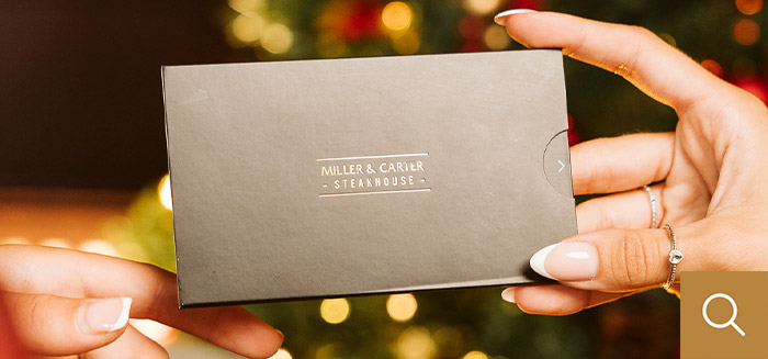 Miller & Carter Christmas Gift Card at Miller & Carter Cramond Brig in Edinburgh