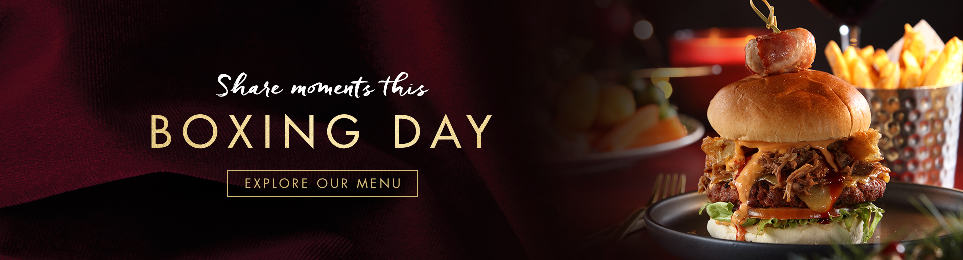BOXING DAY MENU AT [outlet]