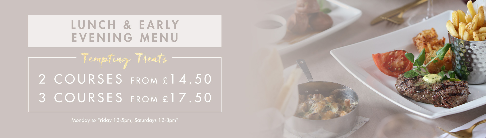 Lunch & Fixed Price Set Menu Miller & Carter Gosforth Park