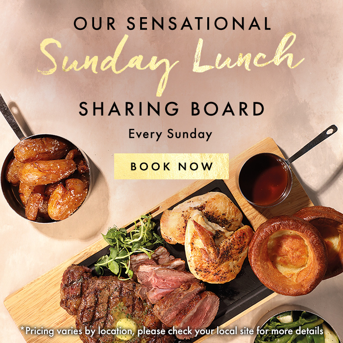 MILLER & CARTER SUNDAY ROAST SHARING BOARD AT Miller & Carter Sutton Park