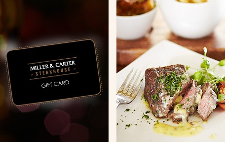 Spoil someone with a Miller & Carter Gift Card