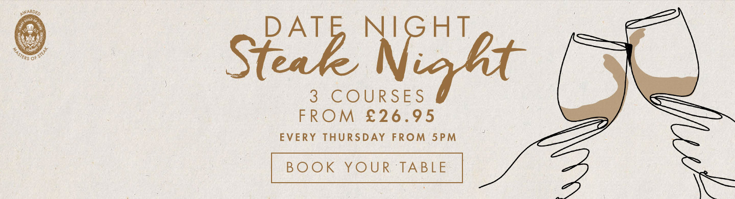 Date Night Menu & Prices at Miller & Carter Colchester
